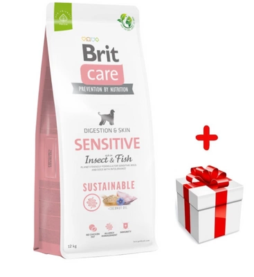 BRIT CARE Sustainable Sensitive Insect & Fish 12kg + niespodzianka dla psa GRATIS!