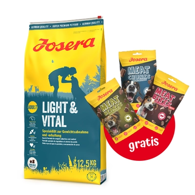 JOSERA Light & Vital 12,5kg + 3x Mix Treats GRATIS!!