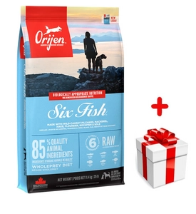 ORIJEN Six Fish Dog 11,4kg + niespodzianka dla psa GRATIS!