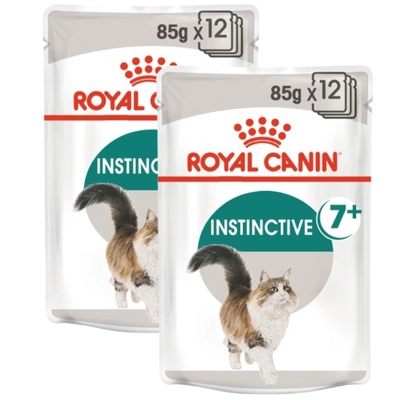 ROYAL CANIN  Instinctive +7 24x85g karma mokra w sosie dla kotów starszych, wybrednych 