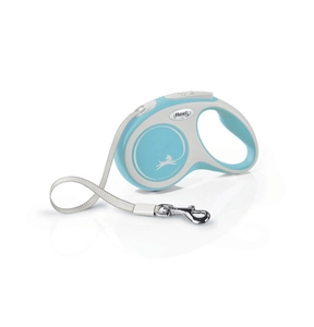 FLEXI Smycz oryginalna New Comfort błękitna S 5m do 15kg- taśma