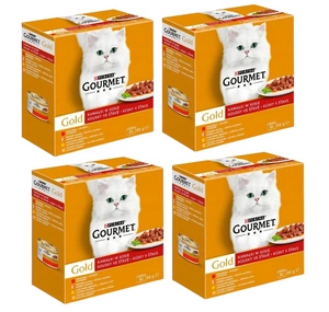 Purina Gourmet Gold kawałki w sosie mix(wołowina, indyk, łosoś, kurczak) 32x85g