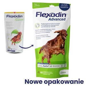 VETOQUINOL Flexadin Advanced Dietetyczna Karma Uzupełniająca Dla Psów  180g (60 kąsków)