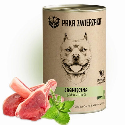 Paka Zwierzaka Jagnięcina i jabłko z miętą (400g)