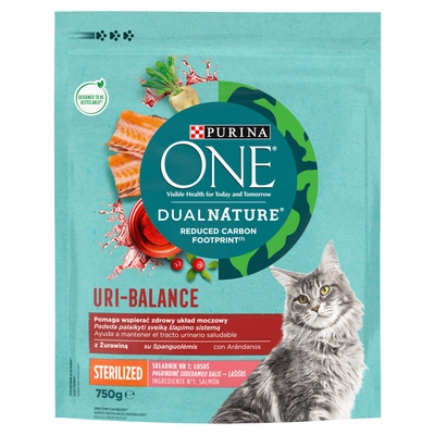 PURINA ONE® DualNature® URI-BALANCE Sterilized z Żurawiną, Składnik nr 1 Łosoś