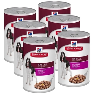 HILL'S SP Science Plan Canine Adult wołowina 6x370g - puszka