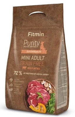 Fitmin purity gf adult mini beef 800g