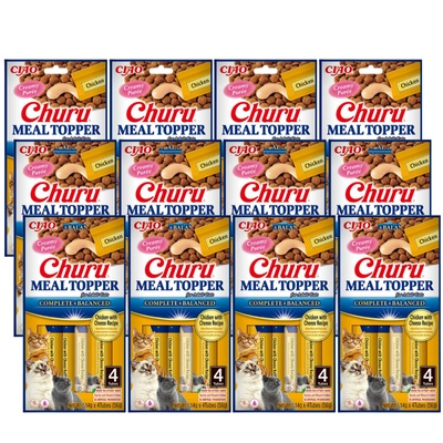 INABA  Cat Meal Topper Chicken wiith Cheese Recipe 12x(4x14g) 