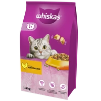 WHISKAS Adult 1,4 kg - sucha karma dla dorosłego kota, z pysznym kurczakiem