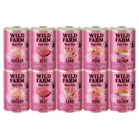 WILD FARM Pate Mix smaków 10x400g