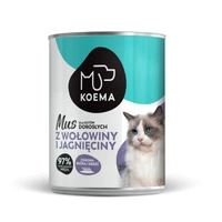 Koema Mus dla kota wołowina z jagnięciną 400g