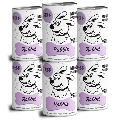 PEPE MONO PROTEIN Rabbit (królik) 6x400g