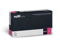 Rękawice nitrylowe bezpudrowe rozmiar S - czarne 