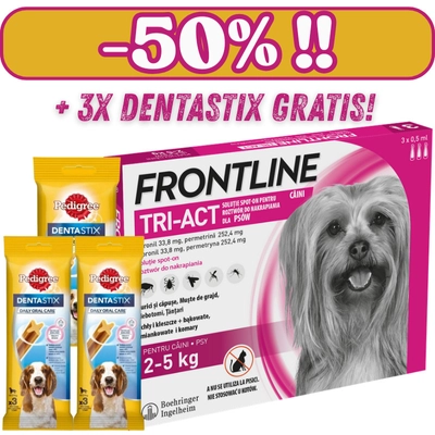 FRONTLINE Tri-Act  XS 2-5kg (pipeta 3 x 0,5ml)
