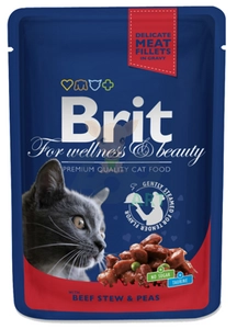 BRIT Cat WOŁOWINA i GROSZEK 100g