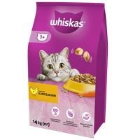 WHISKAS Adult 12,5kg - sucha karma dla dorosłego kota, z pysznym kurczakiem/Opakowanie uszkodzone (5386) !!! 