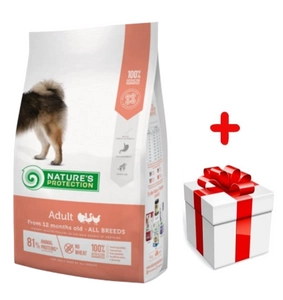 NATURES PROTECTION Medium Adult 12kg + niespodzianka dla psa GRATIS!
