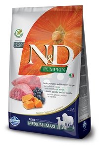 Farmina N&D Pumpkin Grain Free canine LAMB & BLUEBERRY ADULT MEDIUM & MAXI 2,5kg