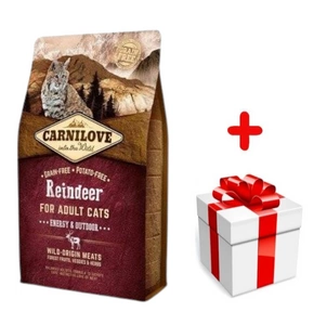 CARNILOVE Cat Reindeer Energy & Outdoor 6kg + niespodzianka dla kota GRATIS!