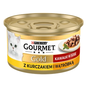 Purina Gourmet Gold kurczak/ wątróbka w sosie 85g