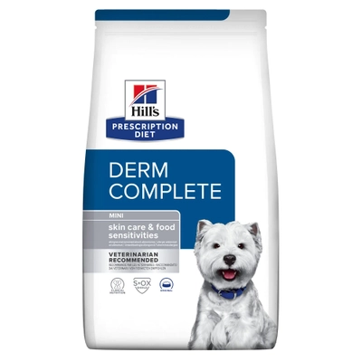HILL'S PD Prescription Diet Canine Derm Complete Mini 6kg/Opakowanie uszkodzone (2492) !! 