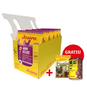 JOSERA Mini Deluxe 5x900g + Denties 180g & Meatlovers 400g GRATIS!!