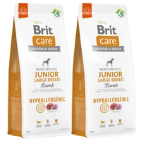 BRIT CARE Dog Hypoallergenic Junior Large Breed Lamb 2x12kg