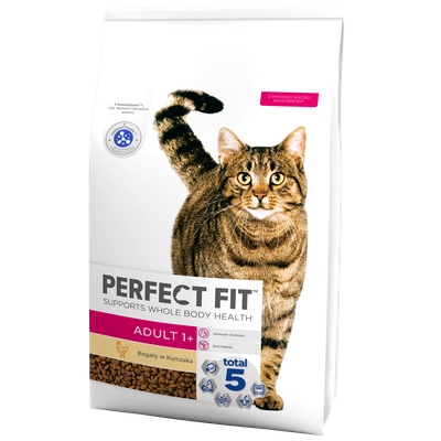 Perfect Fit™ - sucha karma pełnoporcjowa dla dorosłych kotów, bogata w kurczaka 7 kg  /Opakowanie uszkodzone (4956) !!!