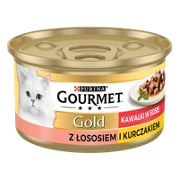 Purina Gourmet Gold łosoś/ kurczak w sosie 72x85g