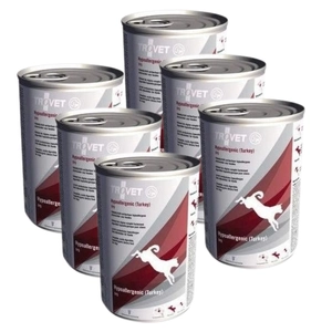 TROVET TPD Hypoallergenic - Turkey (dla psa) 6x400g - puszka