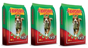 Favorit Karma sucha dla psa z wołowiną 3x10kg
