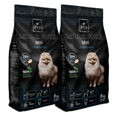 Rex Natural Range Mini Chicken & Rice 2x8kg