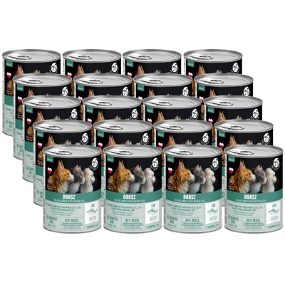 PetRepublic kawałki w sosie z dorszem 20x400g dla kota
