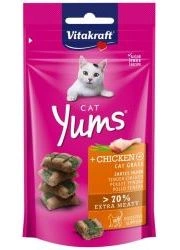 Vitakraft Cat Yums Przysmak z kurczakiem i trawą 40g