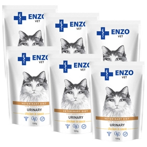 ENZO VET Urinary z kurczakiem w sosie dla kotów 6x100g