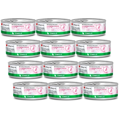 Disugual Karma mokra dla kota Weterynaryjna HYPOALLERGENIC Królik (dorosły) 12x85g