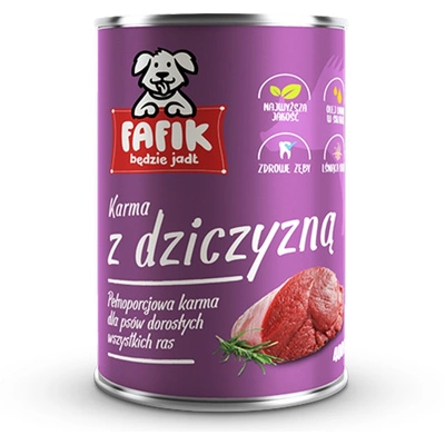 Fafik Karma z dziczyzną 400g