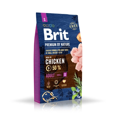 BRIT Premium By Nature Adult S 8kg opakowanie uszkodzone (1785)