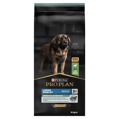 PRO PLAN Sensitive Digestion Large Robust Adult Karma dla psów bogata w jagnięcinę 13,5kg\ Opakowanie uszkodzone (990) !!! 