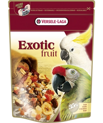 VERSELE-LAGA Exotic Fruit pokarm z owocami dla dużych papug 750g 