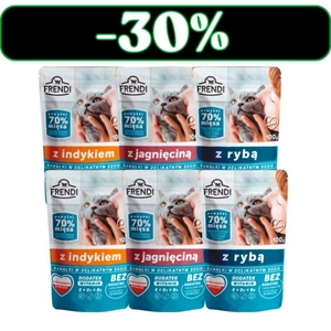 Frendi kawałki w delikatnym sosie Mix Smaków dla kota 6x100g