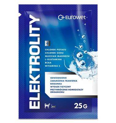 EUROWET Elektrolity dla psa i kota 25g