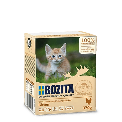 BOZITA -karma dla kotów, kawałeczki mięsa w sosie Kitten 370g