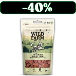 WILD FARM gwiazdki jagnięcina z tauryną 50g przysmak dla kota