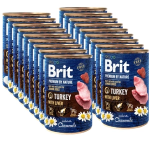 Brit Premium by Nature Turkey With Liver 18x400g