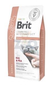 Brit gf veterinary diets cat Renal 5kg /Opakowanie uszkodzone (684,2100) !!!