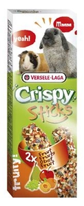 VERSELE LAGA  Crispy Sticks Rabbits-Guinea Pigs Fruit 110g - 2 kolby owocowe dla królików i kawii domowych