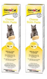 GimCat Pasta z biotyną i serem 2x200g