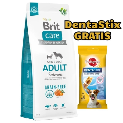 BRIT CARE Grain-free Adult Salmon 12kg opakowanie uszkodzone (1493)