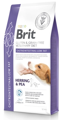 BRIT GF Veterinary Diets dog Gastrointestinal-Low Fat 12kg\ Opakowanie uszkodzone (2143, 2496,3008)!!!